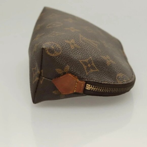 LOUIS VUITTON Monogram Pochette Cosmetic PM Cosmetic Pouch M47515 LV Auth 128419 - Picture 6 of 16